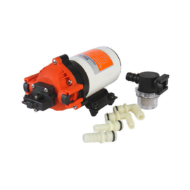 Heavy duty hogedruk Membraanpomp, 24V, 7.0 L/min, uitschakeldruk 5.5 bar