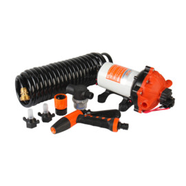 Heavy duty hogedrukreiniger / Dekwaspomp set, 12V, 18.9 L/min, 4.2 bar
