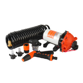 Heavy duty hogedrukreiniger / Dekwaspomp set, 24V, 18.9 L/min, 4.2 bar