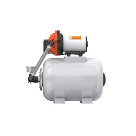 Heavy duty hydrofoorpomp, 12V, 15.0 L/Min, Inschakeldruk 2,8 bar, Uitschakeldruk 4.2 bar, 8L drukvat