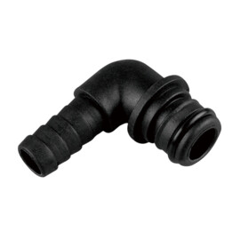 Haakse pomp aansluitkoppeling voor SEAFLO 41/43/52/53 serie Pompen - van Quick attach (3/4 inch) naar Slangtule 13 mm (1/2 inch)