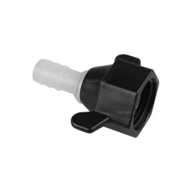 Rechte aansluitkoppeling voor SEAFLO 33/34/42/51/54 series Pompen - van Binnendraad (1/2 inch) naar Slangtule 10 mm (3/8 inch)