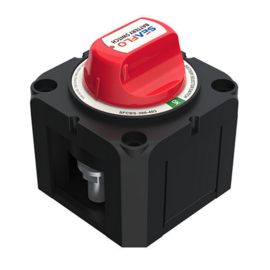 Accu Keuzeschakelaar, max continue belasting 300A, max. startvermogen: (30 sec) 900A, max 48V