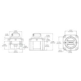 Accuschakelaar, max continue belasting 300A, max. startvermogen: (30 sec) 675A, maximaal 32V