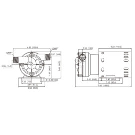 Food grade circulatiepomp, 230V, 32 L/min, 4 meter opvoerhoogte