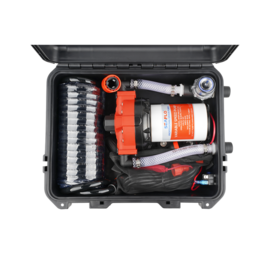 Portable Heavy duty hogedrukreiniger / Dekwaspomp set, 12V, 18.9 L/min, 4.2 bar