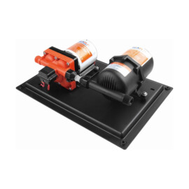 Waterpomp en accumulatortanksysteem, 12V, 11.3 L/Min, Inschakeldruk 3.1 bar, Uitschakeldruk 3.8 bar, 0.75L drukvat