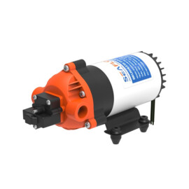 Borstelloze Heavy duty hogedruk membraanpomp, 12V, 5.5 L/min, uitschakeldruk 5.5 bar