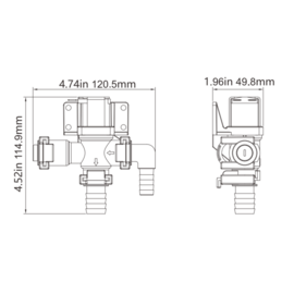 Toiletten Magnetventil & Siphonbrecher, 12V