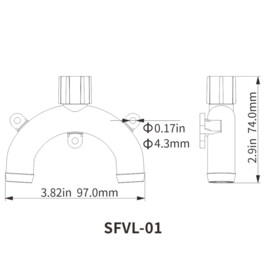 Beluchter voor Boot toiletten, 19mm