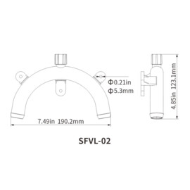 Beluchter voor Boot toiletten, 25mm