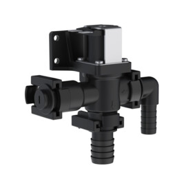 Quiet Flush 12V (Normaal) boottoilet - met solenoïde klep, compleet voor aansluiting op bestaand watersysteem