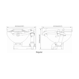Handbediende Boot toilet - Normaal