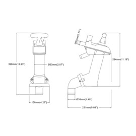Handbediende Boot toilet - Normaal