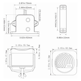 Waterniveau alarmsysteem, 24V,  95 dB