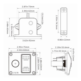 Waterniveau Alarmsysteem, met schakelpaneel, 24V, 85 dB