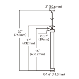 Messing olieververs Handpomp – Zelfaanzuigend, pomp lengte 432 mm