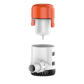 Niet-automatische bilgepomp, 24V, 126 L/min, 5.5 Meter opvoerhoogte