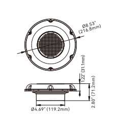 Ventilator op zonne-energie - 1,2W - 25,5 m³/h - uitsnede Ø 120 mm - RVS - waterdicht - zonder accu en schakelaar