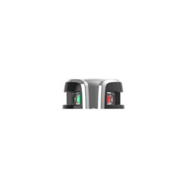 Bicolor Licht - Horizontale Dekmontage Navigatielicht 01 - 12V 1W - IP67 - zicht 2NM - RVS316 - rood & groen - 57x60x30 mm