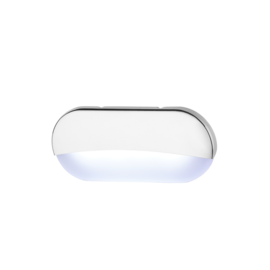 LED Oblong Courtesy Light - 12V DC - Opbouwmontage - IP67 waterdicht - PC + RVS behuizing - 31,85 x 74,8 x 8,1 mm - wit