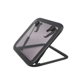 Zwart aluminium vierkant Dekluik - Frame maat 507 mm (19.9\") - Inbouwmaat 442 mm (17.4\")