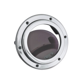 Rond Scheepsraam - gepolijst RVS - Framemaat 184mm (7.2\") - Inbouwmaat 151mm (6\")