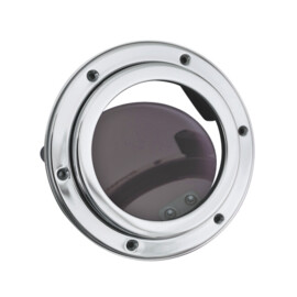 Rond Scheepsraam - gepolijst RVS - Framemaat 210mm (8.3\") - Inbouwmaat 175mm (7\")