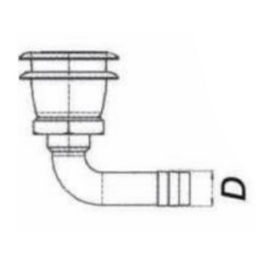 Tank ontluchter verzonken - 316 RVS - 90 graden - Ø 16 mm (5/8 inch) - inclusief pakking en RVS mesh vonkafleider