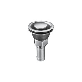 Tank ontluchter verzonken - 316 RVS - Recht  - Ø 16 mm (5/8 inch) - inclusief pakking en RVS mesh vonkafleider