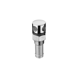 Tank ontluchter - 316 RVS - Recht - Ø 16 mm (5/8 inch) - inclusief pakking en RVS mesh vonkafleider
