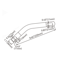 RVS AISI 316 Ankerverbinder – geschikt voor 6-8 mm (1/4 inch - 5/16 inch)