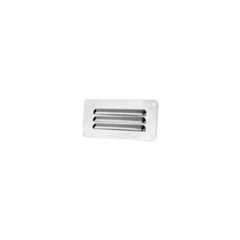 RVS Louvered Vent - 304 roestvrij staal - L: 127 mm (5 inch) x H: 65 mm (2,56 inch) - water- en corrosiebestendig