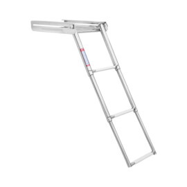 Beugel Telescopische Ladder met Stopper - 316 RVS - 3 treden - B: 254 mm (10 inch) - L: 875 mm (35 inch)