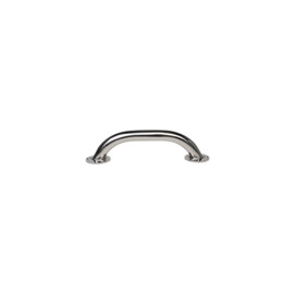 Ronde Handreling met ronde voet - 316 RVS - Ø 22 mm (0,87 inch) - lengte 200 mm (8 inch) - gewicht 217,6 g