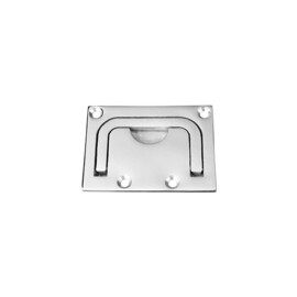 Luikring Rechthoekig - 316 RVS - 76 x 58 mm - hoogglans gepolijst - gewicht 55 g