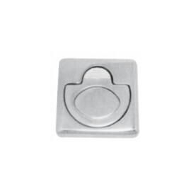 Luikring Vierkant – 316 RVS – 50 x 50 mm – hoogte 18 mm – hoogglans gepolijst – gewicht 92,3 g