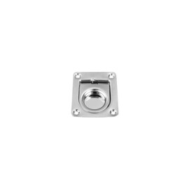 Luikring, geperst - 316 RVS - 38 x 44 x 11 mm - spiegelpolijsting - gewicht 40 g - marine luik- en kastgreep