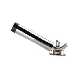 Hengelhouder - Dekmontage - RVS - binnendiameter 42 mm - lengte 230 mm - spiegelpolijsting
