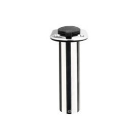 Hengelhouder - RVS - flush mount - 90° flens - binnendiameter 50 mm - lengte 230 mm - spiegelpolijsting