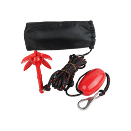 Vouwanker Kit - 02 Serie - 0,7 kg (1,54 lb) - Gegalvaniseerd IJzer - Inklapbare Flukes - Inclusief Touw en PVC Buoy