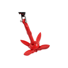 Vouwanker Kit - 02 Serie - 0,7 kg (1,54 lb) - Gegalvaniseerd IJzer - Inklapbare Flukes - Inclusief Touw en PVC Buoy