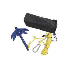 Vouwanker Kit - 01 Serie - 0,2 kg (0,44 lb) - Gegalvaniseerd IJzer - Inklapbare Flukes - Inclusief Touw