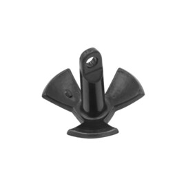 Rivieranker - Vinyl gecoat - 8kg (18 lb) - gietijzer - duurzaam zwart coating