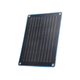 Compact Zonnepaneel (31.7 x 21.1 x 0.23 cm) geleverd met accu klemmen en Sigarettenaanstekerplug, 10W, 19.3V VOC, 0.66A ISC