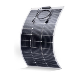 Flexibel Zonnepaneel (92.6 x 59 x 0.28 cm) voorzien van MC4 connectors, 100W, 18.6V VOC, 6.6A ISC, IP67
