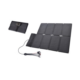 Opvouwbaar Zonnepaneel (102.6 x 76.6 x 0.28 cm), verschillende aansluitingen, 100WP, 24.8V VOC, 5.3A ISC