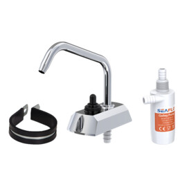 SEAFLO Galley Pump 12V - 6.3 L/min (100GPH)- geschikt voor 10 mm Slang (3/8") - met Kraan